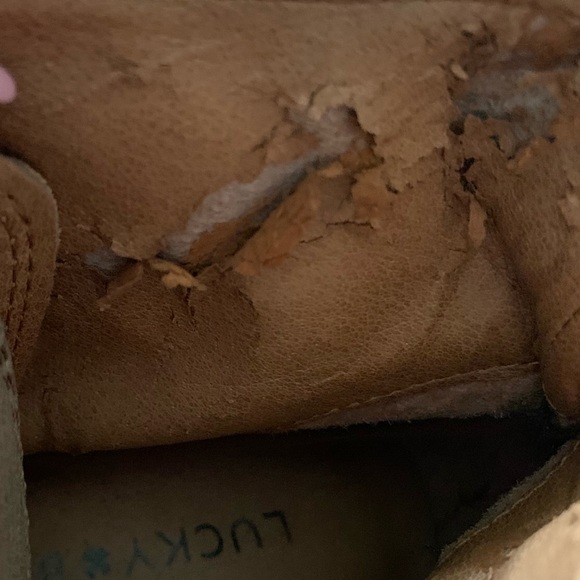 Lucky Brand 7.5 Taupe Brown Giorgia Lace Up Boots - Picture 11 of 12